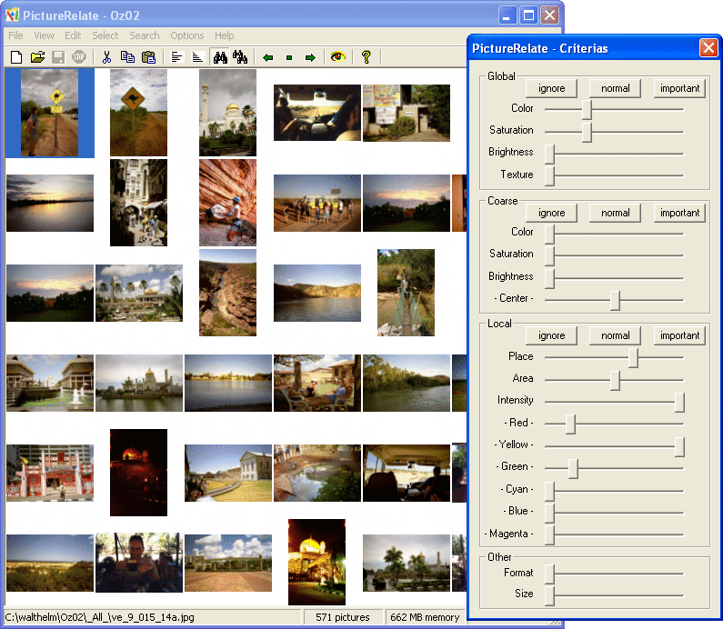 Screenshot: Search similar pictures - example 2